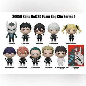 5 KAIJU NO. 8 3D Foam Bagclip - SERIES 1